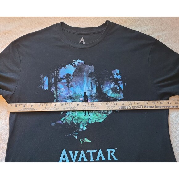 Avatar Neytiri Pandora Night Scene Short Sleeve T-Shirt Black Mens L Movie - Picture 5 of 6